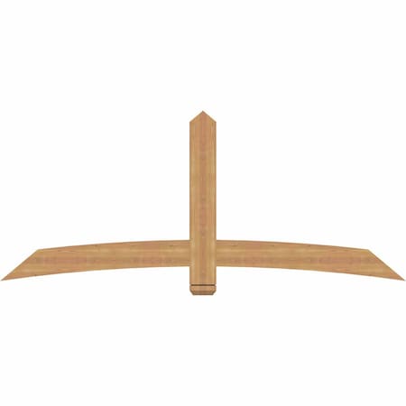 Ekena Millwork Bellingham Timber Gable Bracket, Western Red Cedar, 84"W x 35"H x 1 1/2"D x 5 1/2"F, 10/12 Pitch GBW084X35X0206BEL00SWR